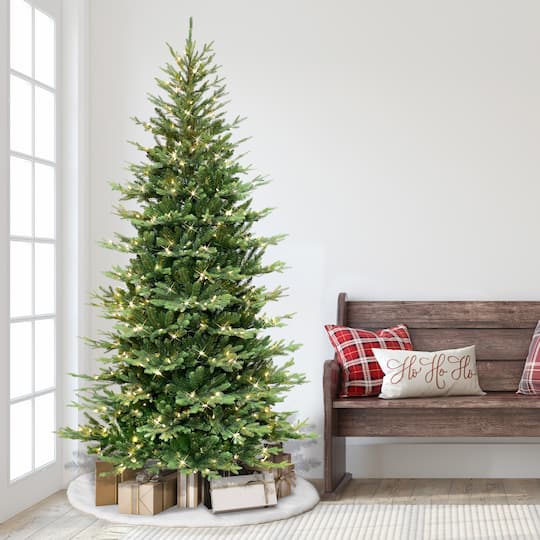 7.5ft. Pre-Lit Balsam Fir Artificial Christmas Tree, Clear LED Lights